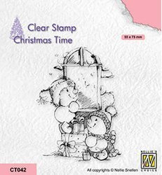 Stempel - Nellie`s - CT042 bałwanki z prezentami